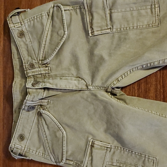 BCBG Max Azria Vintage Army Style Fatigue Wash Women's Pants - Size 26 - Picture 2 of 14